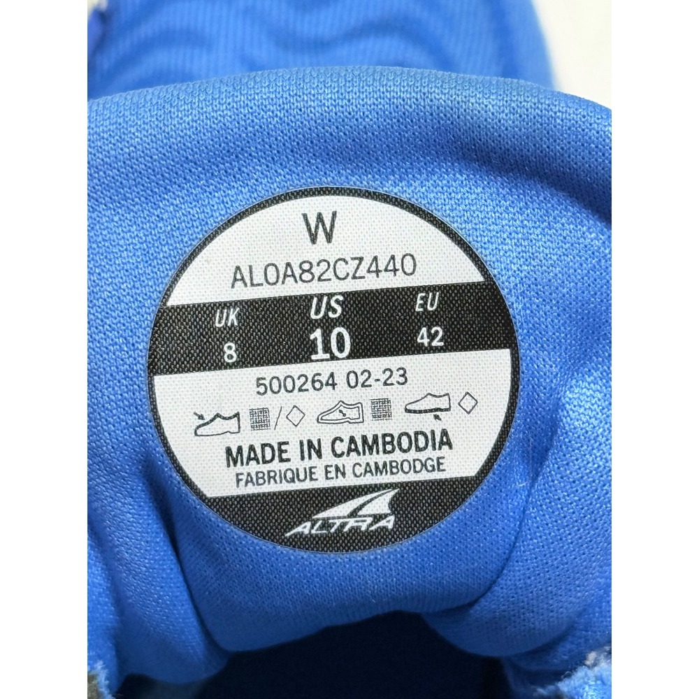 Altra Torin 7 Womens Running Shoes Blue AL0A82CZ440 Size 10 - Picture 7 of 7